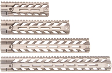 Image of Fortis Manufacturing REV II Free Float Rail System, M-LOK, AR-15, 9.6in, Fde Anodize, REV-II-9-ML-FDE