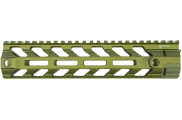 Image of Fortis Manufacturing REV II Free Float Rail System, M-LOK, AR-15, 9.6in, Odg Anodize, REV-II-9-ML-ODG