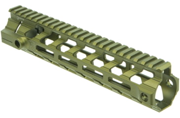 Image of Fortis Manufacturing REV II Free Float Rail System, M-LOK, AR-15, 9.6in, Odg Anodize, REV-II-9-ML-ODG