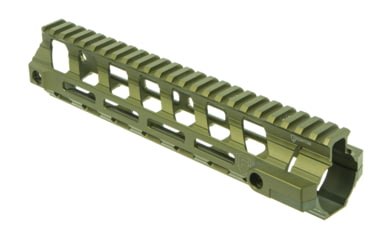 Image of Fortis Manufacturing REV II Free Float Rail System, M-LOK, AR-15, 9.6in, Odg Anodize, REV-II-9-ML-ODG