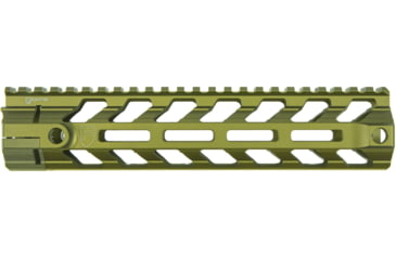 Image of Fortis Manufacturing REV II Free Float Rail System, M-LOK, AR-15, 9.6in, Odg Anodize, REV-II-9-ML-ODG