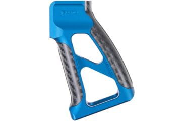 Image of Fortis Manufacturing Torque Pistol Grip, 15 Degree, AR-15, Carbon Fiber, Blue Anodize, TOR-PG-CF-15-BLU