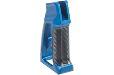 Image of Fortis Manufacturing Torque Pistol Grip, 15 Degree, AR-15, Carbon Fiber, Blue Anodize, TOR-PG-CF-15-BLU