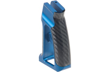 Image of Fortis Manufacturing Torque Pistol Grip, 15 Degree, AR-15, Carbon Fiber, Blue Anodize, TOR-PG-CF-15-BLU