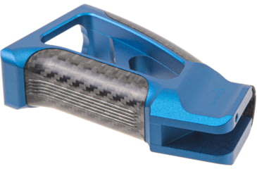 Image of Fortis Manufacturing Torque Pistol Grip, 15 Degree, AR-15, Carbon Fiber, Blue Anodize, TOR-PG-CF-15-BLU
