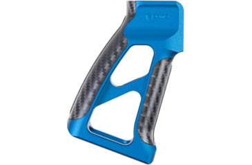 Image of Fortis Manufacturing Torque Pistol Grip, 15 Degree, AR-15, Carbon Fiber, Blue Anodize, TOR-PG-CF-15-BLU