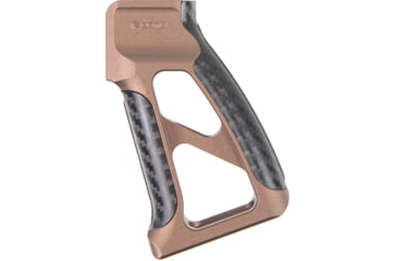 Image of Fortis Manufacturing Torque Pistol Grip, 15 Degree, AR-15, Carbon Fiber, Fde Anodize, TOR-PG-CF-15-FDE