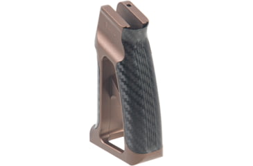 Image of Fortis Manufacturing Torque Pistol Grip, 15 Degree, AR-15, Carbon Fiber, Fde Anodize, TOR-PG-CF-15-FDE