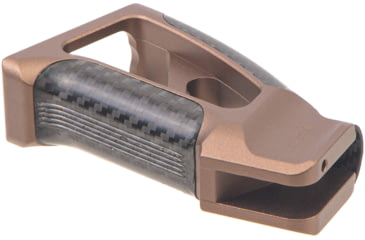 Image of Fortis Manufacturing Torque Pistol Grip, 15 Degree, AR-15, Carbon Fiber, Fde Anodize, TOR-PG-CF-15-FDE
