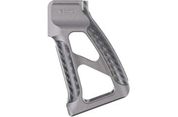 Image of Fortis Manufacturing Torque Pistol Grip, 15 Degree, AR-15, Carbon Fiber, Grey Anodize, TOR-PG-CF-15-GRY