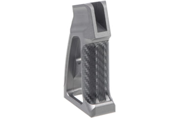 Image of Fortis Manufacturing Torque Pistol Grip, 15 Degree, AR-15, Carbon Fiber, Grey Anodize, TOR-PG-CF-15-GRY