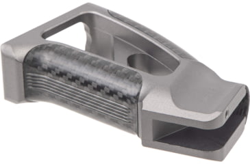 Image of Fortis Manufacturing Torque Pistol Grip, 15 Degree, AR-15, Carbon Fiber, Grey Anodize, TOR-PG-CF-15-GRY