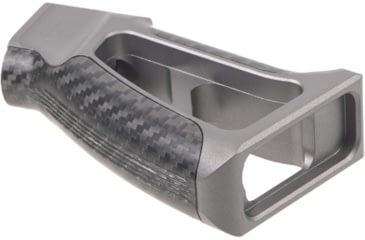 Image of Fortis Manufacturing Torque Pistol Grip, 15 Degree, AR-15, Carbon Fiber, Grey Anodize, TOR-PG-CF-15-GRY
