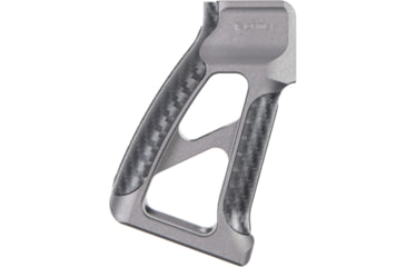 Image of Fortis Manufacturing Torque Pistol Grip, 15 Degree, AR-15, Carbon Fiber, Grey Anodize, TOR-PG-CF-15-GRY