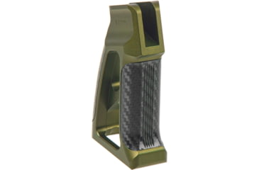 Image of Fortis Manufacturing Torque Pistol Grip, 15 Degree, AR-15, Carbon Fiber, Odg Anodize, TOR-PG-CF-15-ODG