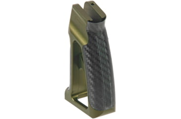 Image of Fortis Manufacturing Torque Pistol Grip, 15 Degree, AR-15, Carbon Fiber, Odg Anodize, TOR-PG-CF-15-ODG