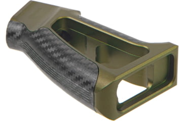 Image of Fortis Manufacturing Torque Pistol Grip, 15 Degree, AR-15, Carbon Fiber, Odg Anodize, TOR-PG-CF-15-ODG