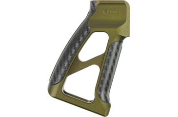 Image of Fortis Manufacturing Torque Pistol Grip, 15 Degree, AR-15, Carbon Fiber, Odg Anodize, TOR-PG-CF-15-ODG