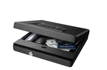 Image of Fortress Large Portable Safe with Electronic Lock, Black Santex, Large, 11E30