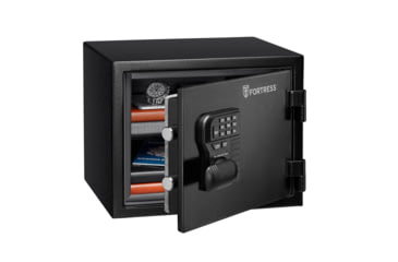 Image of Fortress Small Fire and Waterproof Safe with E-Lock, Black Santex, Small, 44EF10W