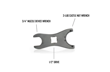 Image of Forward Controls Design Dual Purpose Wrench w/Suppressor 3/4 Wrench and Castle Nut Wrench