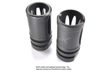Image of Forward Controls Design Stoner 63 LMG Style Flash Hider w/Crush Washer, 1/2x28, Nitride, Black, 6315