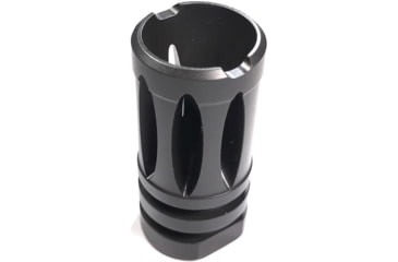 Image of Forward Controls Design Stoner 63 LMG Style Flash Hider w/Crush Washer, 1/2x28, Nitride, Black, 6315