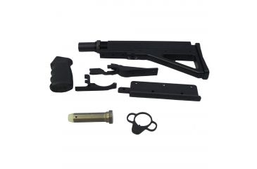 Image of Fostech Defend AR-15 Complete Assembly Fixed Stock, Black, Right Hand, FT-D-15-RH-F
