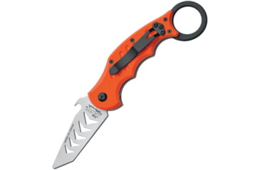 Image of Fox Dart Karambit Trainer Folding Knife, Orange, Orange G10 handle, 01FX023