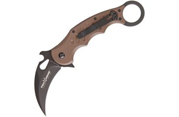 Image of Fox Karambit Dark Earth G-10 Folding Knife,3in,Dark Earth,G10 Handle FOX479E