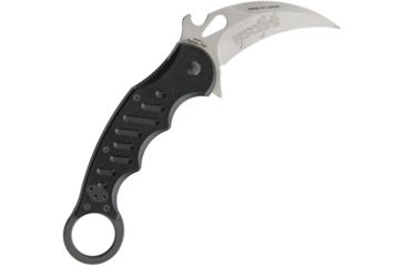 Image of Fox Karambit Folding Knife,3in,Standard Edge,Stonewash,Black,G10 Handle FOX479SW