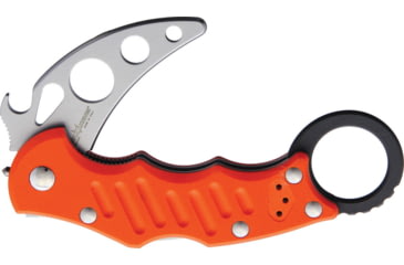 Image of Fox Karambit XT Trainer Folding Knife, 2.5 bead blast finish unsharpened 420C stainless , Orange G10 handle, 01FX842