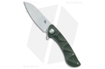 Image of Fox Knives Americas Dripper Folding Knife, 2.95in, VG10, Sheepsfoot Blade, Micarta, OD Green Handle, OD Green/Gray, 6.69 inch, BHQ-211833