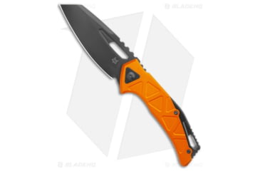 Image of Fox Knives Americas Kronos MagnaCut Folding Knife, 3.25in, CPM MagnaCut, Reverse Tanto Blade, Aluminum, Orange Handle, Orange/Black, 7.75 inch, BHQ-204117