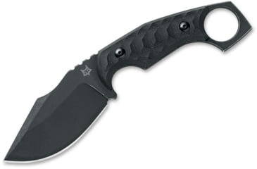 Image of Fox Monky Tumber Fixed Blade Knife, 3.54in, Niolox, Micarta Black Handle, 02FX742