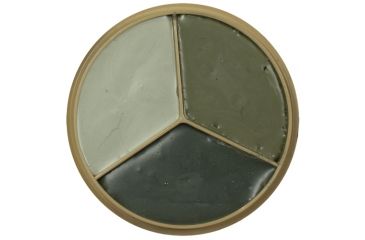Image of Fox Outdoor 3-Color GI Style Face Paint Compact, Foliage Green, Desert Sand, Grey, 57-887