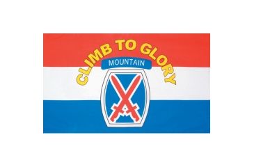 Image of Fox Outdoor 3ft x 5ft Flags, 10th Mountain Division, 84-197
