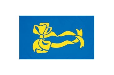 Image of Fox Outdoor 3ft x 5ft Flags, Blue w/Yellow Ribbon, 84-42