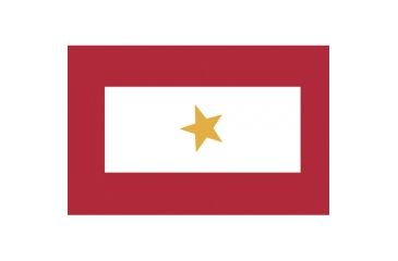 Image of Fox Outdoor 3ft x 5ft Flags, Gold Star, 84-46