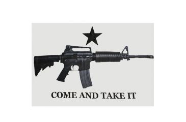 Image of Fox Outdoor 3ft x 5ft Flags, M4 Carbine Come &amp; Take It, 84-199