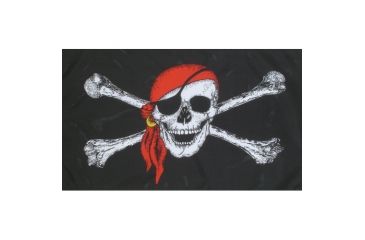 Image of Fox Outdoor 3ft x 5ft Flags, Pirate w/Red Scarf, 84-095