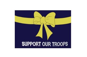 Image of Fox Outdoor 3ft x 5ft Flags, Support Our troops, 84-422