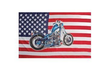 Image of Fox Outdoor 3ft x 5ft Flags, USA Motorcycle, 84-49