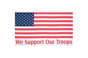 Image of Fox Outdoor 3ft x 5ft Flags, We Support Our Troops - USA Flag, 84-41