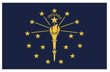 Image of Fox Outdoor 3ft x 5ft State Flags, Indiana, 84-614