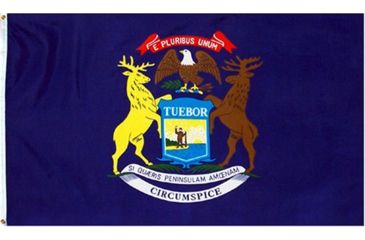 Image of Fox Outdoor 3ft x 5ft State Flags, Michigan, 84-622