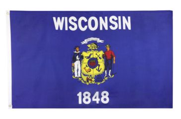 Image of Fox Outdoor 3ft x 5ft State Flags, Wisconsin, 84-649