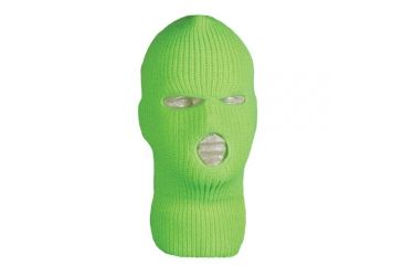 Image of Fox Outdoor Acrylic Three Hole Face Mask, Flourescent Green, 73-181