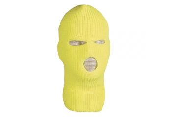 Image of Fox Outdoor Acrylic Three Hole Face Mask, Safety Yellow, 73-180