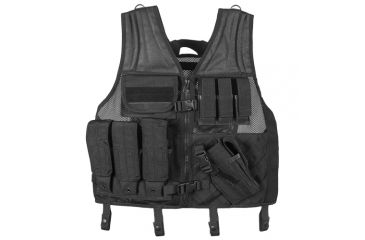 Image of Fox Outdoor Big and Tall Assault Cross Draw Vest, Black, 65-2315
